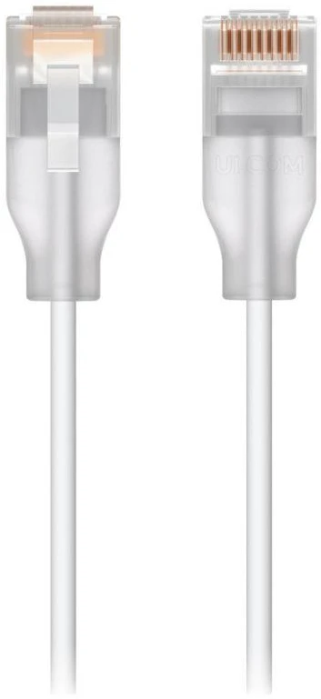 Ubiquiti UACC-Cable-Patch-EL-1M-W tinklo kabelis Translucent, Baltas Cat6