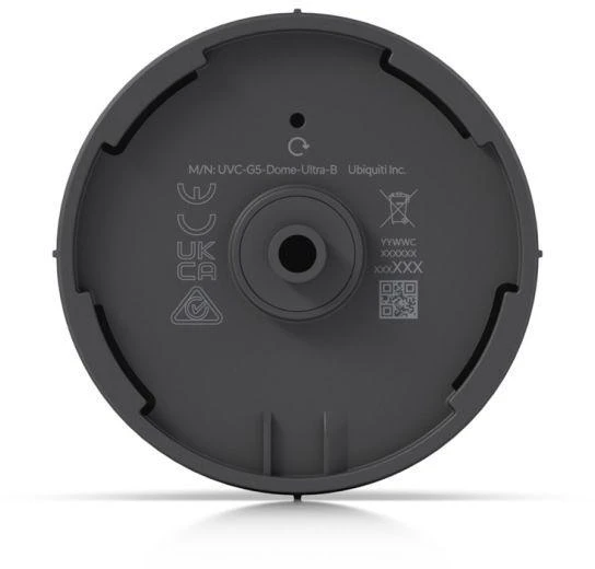 UBIQUITI G5 DOME ULTRA Juodas, YPAČ KOMPAKTIŠKA IR ATSPARI 2K HD POE KAMERA SU NAKTINIU VYKMU, SUKURTA ŽEMO PROFILIU SAUGUMUI VIDAUS
