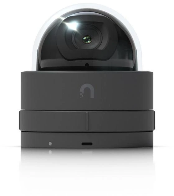 UBIQUITI G5 DOME ULTRA Juodas, YPAČ KOMPAKTIŠKA IR ATSPARI 2K HD POE KAMERA SU NAKTINIU VYKMU, SUKURTA ŽEMO PROFILIU SAUGUMUI VIDAUS