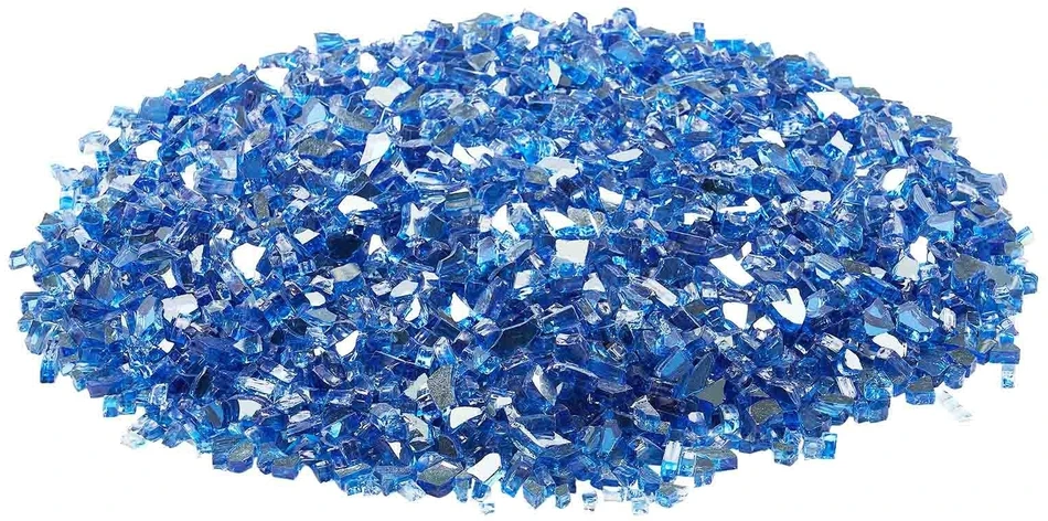 Vevor mėlynos spalvos židinys stiklo uolienos 4,5kg