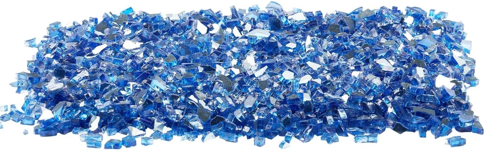 Vevor mėlynos spalvos židinys stiklo uolienos 4,5kg