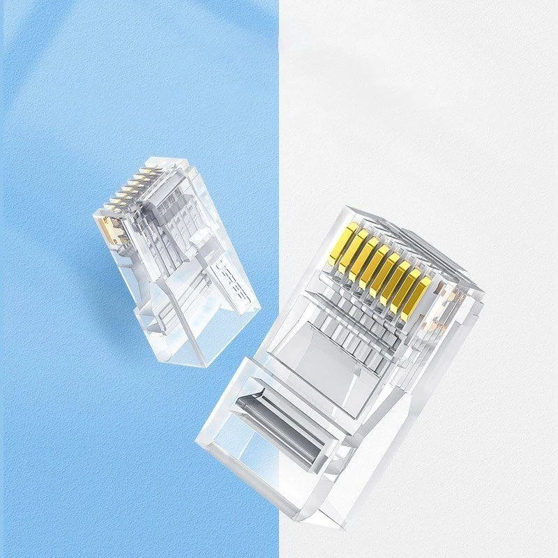 Moduliniai kištukai RJ45 Cat 6 UGREEN 50961, 10 vnt - skaidrūs