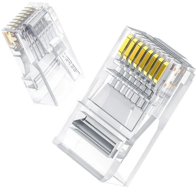 Moduliniai kištukai RJ45 Cat 6 UGREEN 50961, 10 vnt - skaidrūs