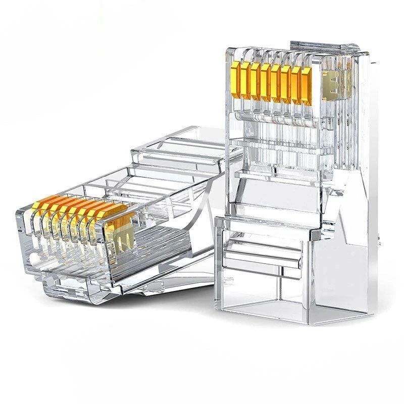 Moduliniai kištukai RJ45 Cat 6 UGREEN 50961, 10 vnt - skaidrūs