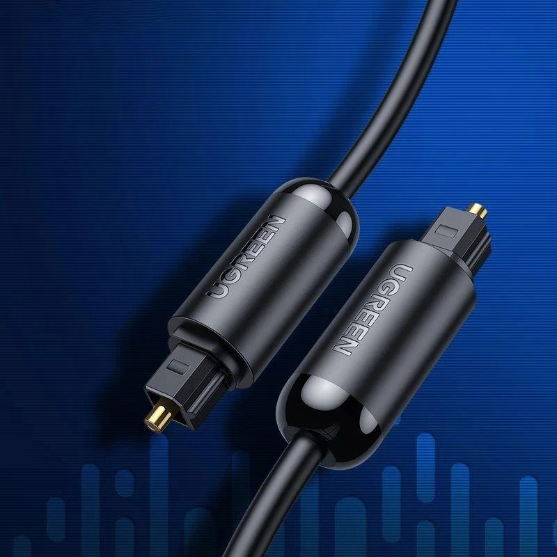 UGREEN AV122 Toslink audio optinis kabelis 1.5m - Juodas