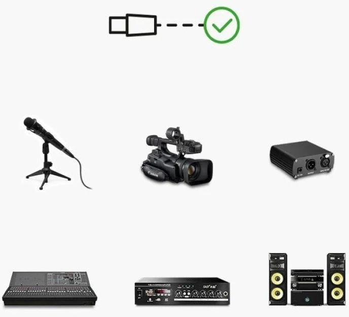 XLR lizdas XLR kištukinis kabelis UGREEN 20710B - 2m (juodas)