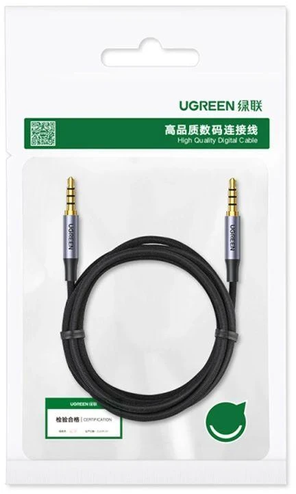 Ugreen AV183 20785 kabelis 3.5mm mini jack / 3.5mm mini jack 3m – pilkos spalvos