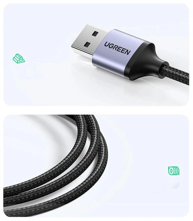 Ugreen daugiafunkcis USB 3.0 adapteris-HUB: 3x USB / Ethernet RJ-45 / USB Type-C PD, pilkas (CM475)