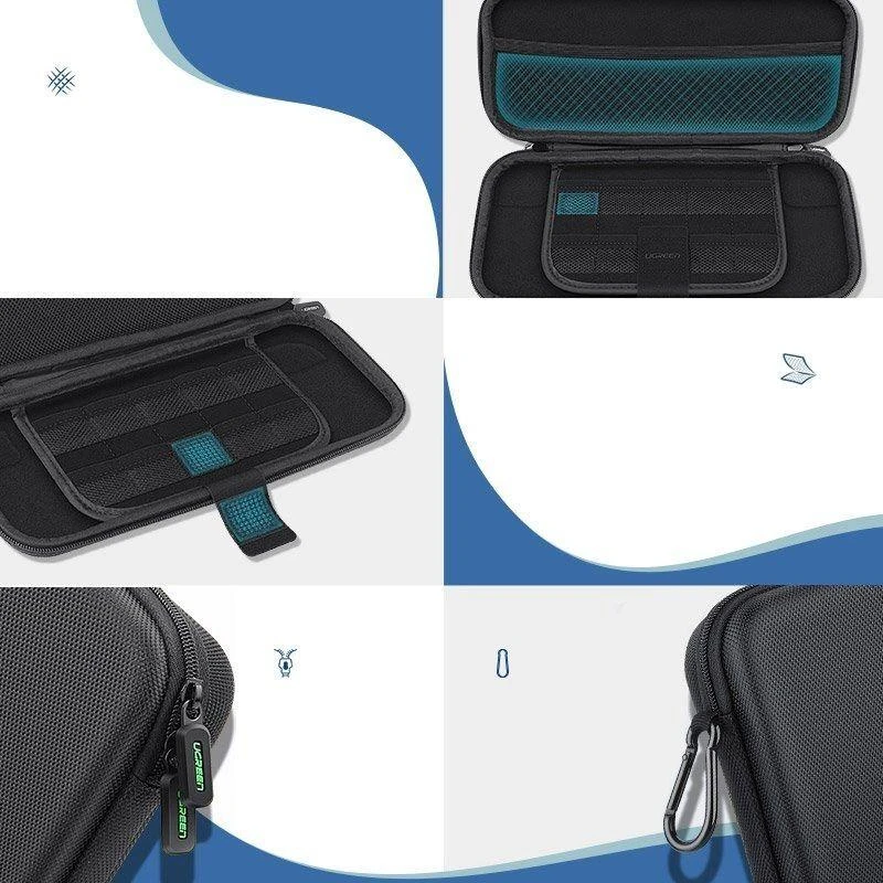 Ugreen Utelefono dėklas žalios spalvos Box for Nintendo Switch and Accessories 26 cm x 12 cm x 4 cm telefono dėklas juodos spalvos (LP174 50974)