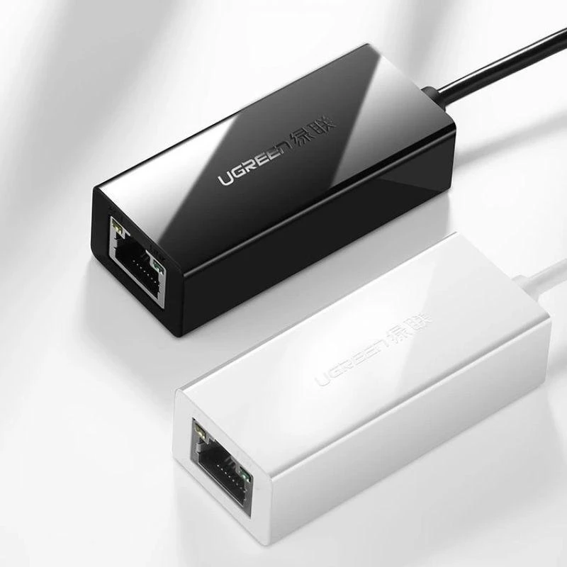 Ugreen išorinis tinklo adapteris RJ45 - USB 2.0 100 Mb/s Ethernet juodas (CR110 20254)
