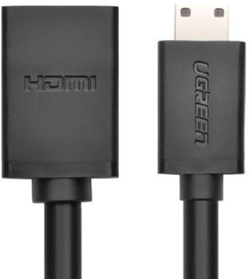 iLike UGREEN 20137 Mini HDMI adapteris į HDMI, 22cm - Juodas