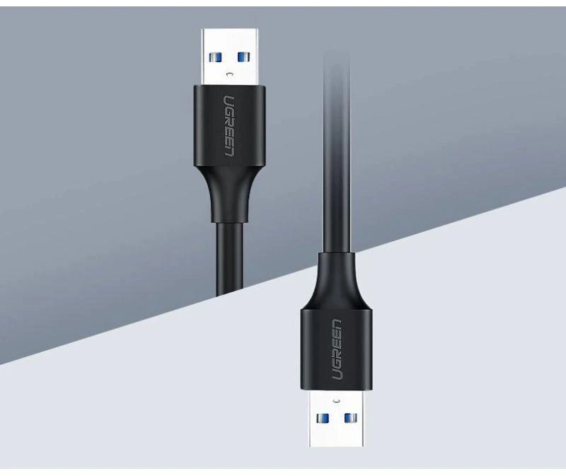 UGREEN USB 2.0 to USB 2.0 US102, M-M 0.5m (juodas