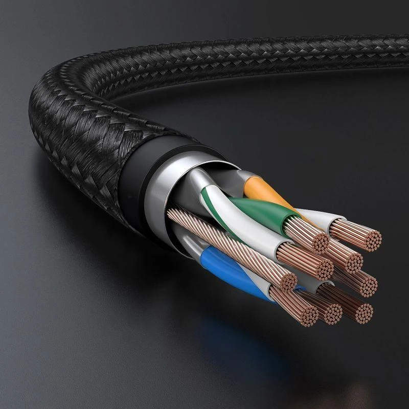UGREEN NW150 Cat 7 F/FTP Braid Ethernet RJ45 kabelis 3m