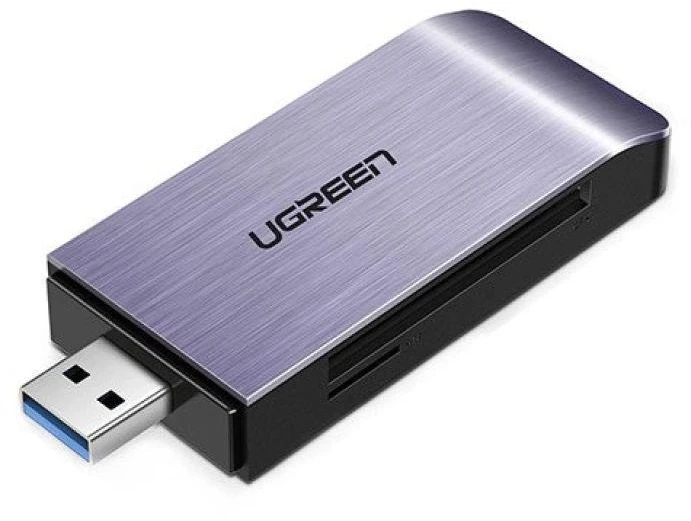 UGREEN USB Adapteris 4 in1 card reader SD + Micro SD (sidabrinis)