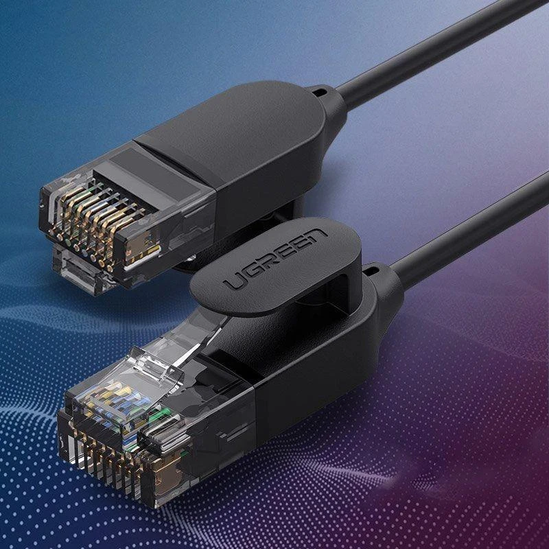 UGREEN NW122 Ethernet kabelis RJ45 Cat6A UTP 5m - Juodas