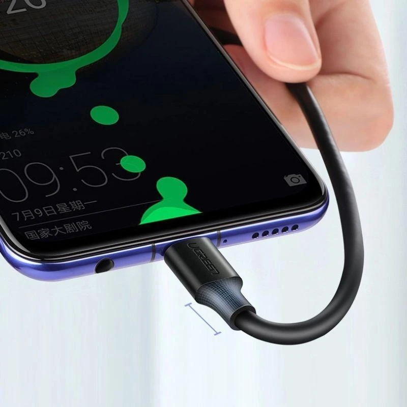 UGREEN nikelio USB-C kabelis 1.5m - Juodas