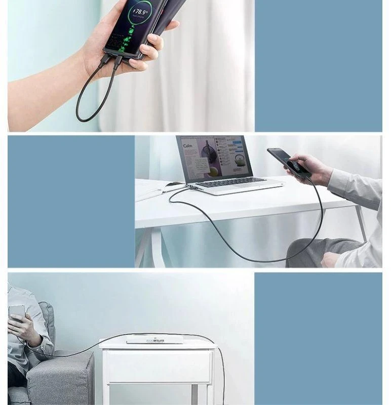 Nikeliu dengtas USB-C kabelis UGREEN 2m