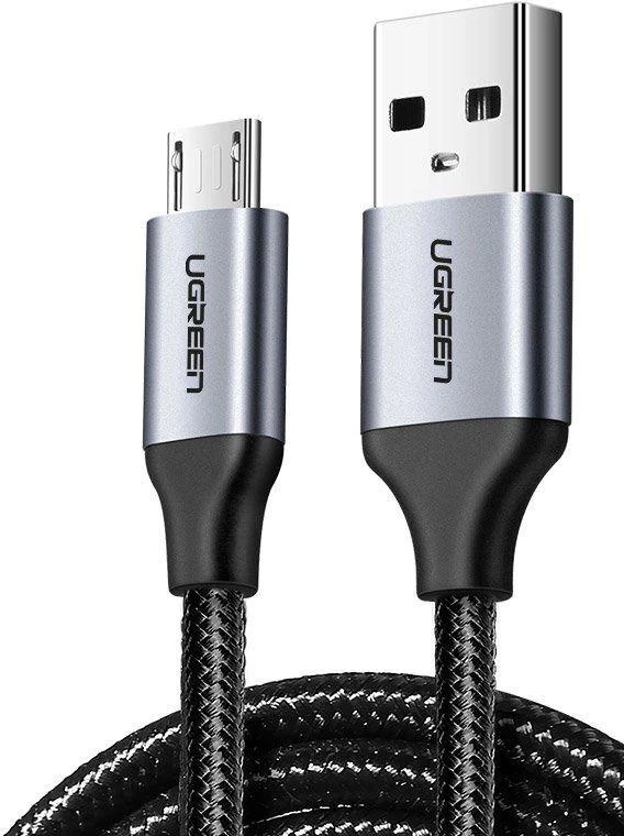 Laidas USB - Micro USB UGREEN US290 QC 3.0 2.4A 1m (juodas)