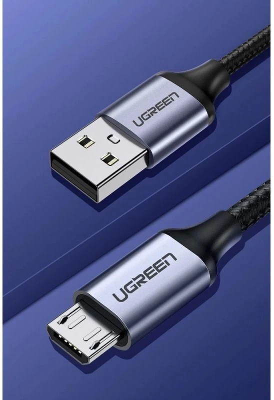 Laidas USB - Micro USB UGREEN US290 QC 3.0 2.4A 1m (juodas)