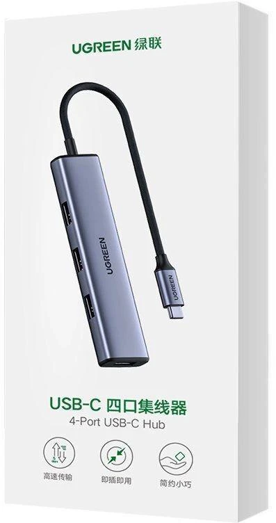Adapteris šakotuvas Hub UGREEN CM473 Type C 4x USB 3.0