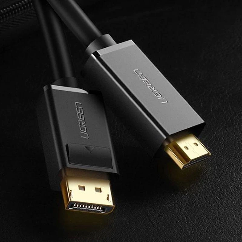 Kabelis Ugreen DP101 DisplayPort to HDMI 1.5m juodas