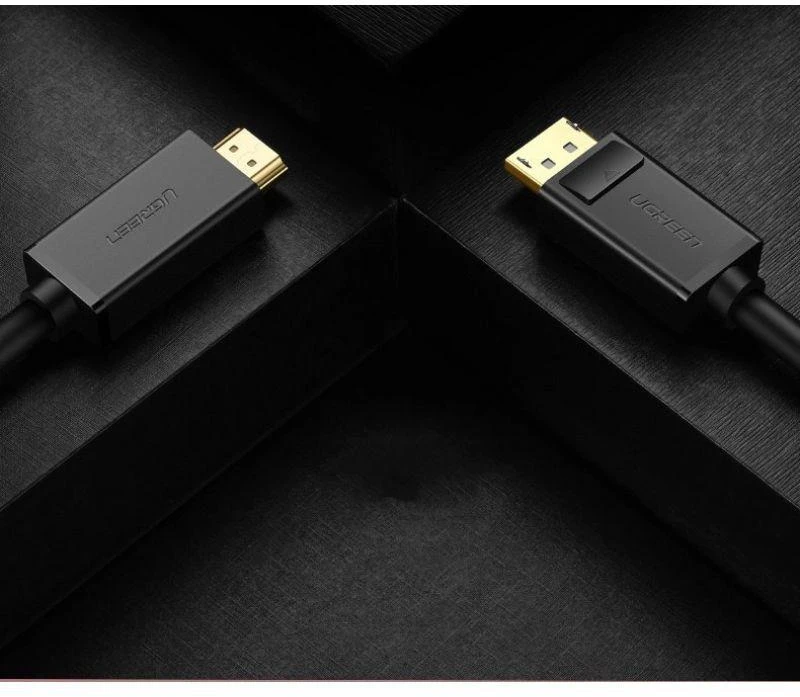 Kabelis Ugreen DP101 DisplayPort to HDMI 1.5m juodas