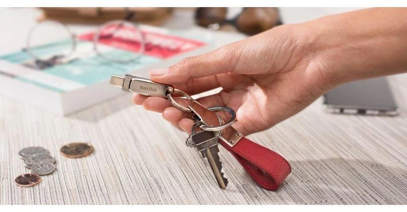 „Ultra Dual Drive Luxe“ 64 GB USB C tipo atmintis