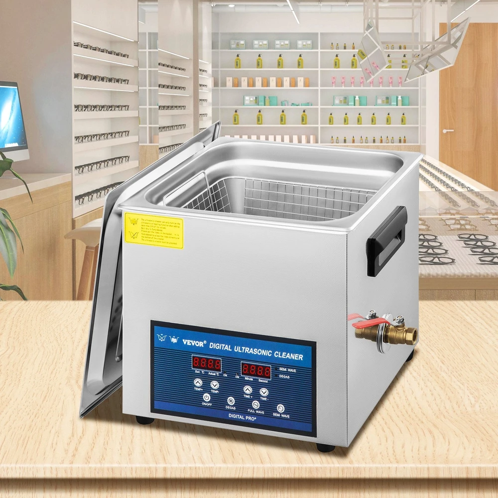 VEVOR 10L ultragarsinis valytuvas su šildytuvu juvelyrikai