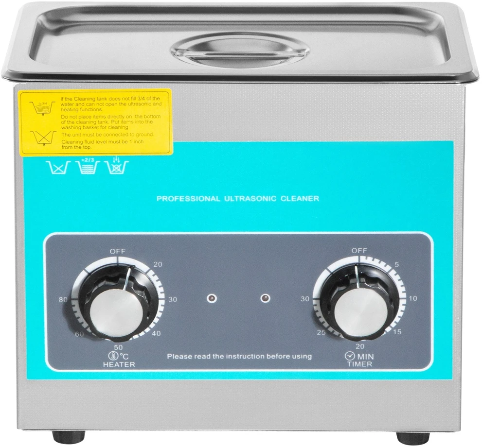 VEVOR Ultragarsinis valiklis su rankenėle, 3L, 40kHz