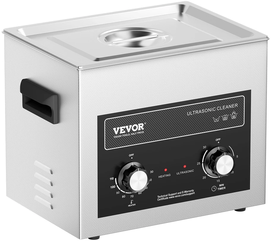 VEVOR 10L ultragarsinis valymo įrenginys su kaitinimu