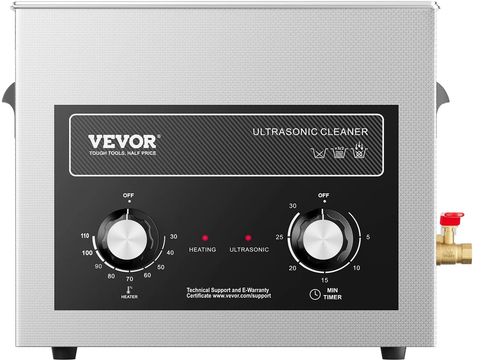 VEVOR 10L ultragarsinis valymo įrenginys su kaitinimu
