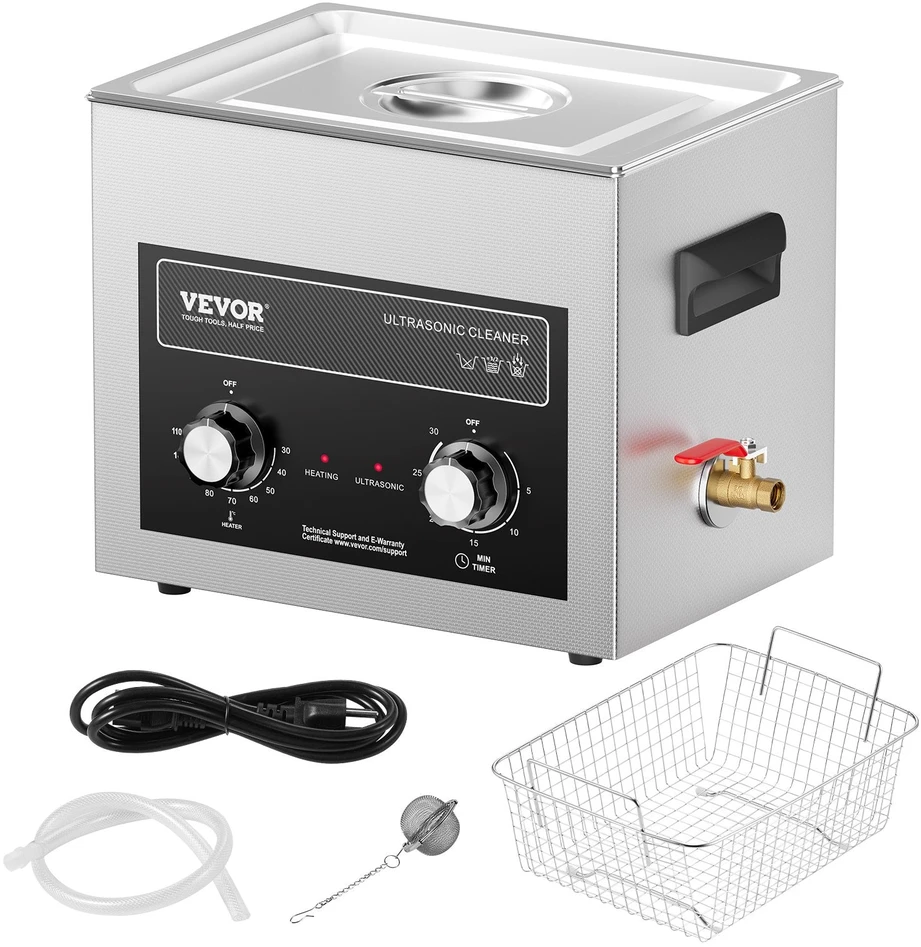 VEVOR 10L ultragarsinis valymo įrenginys su kaitinimu