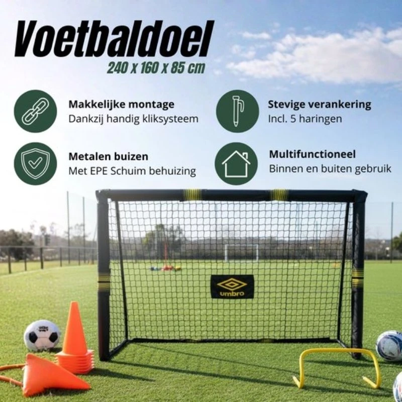 Futbolo vartai Umbro 240x160x85cm