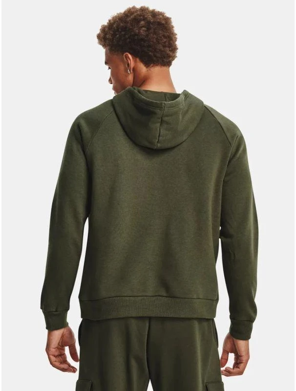 Under Armour fliso džemperis su gobtuvu ir logotipu, M dydis, 1379758-390