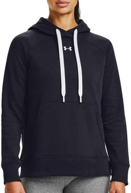 Under Armour Moteriškas Rival Fliso džemperis su gobtuvu ir trumpu užtrauktuku 1356317 001
