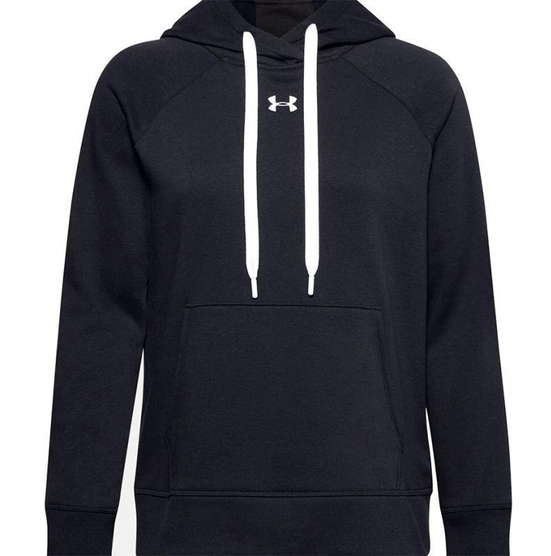 Under Armour Moteriškas Rival Fliso džemperis su gobtuvu ir trumpu užtrauktuku 1356317 001