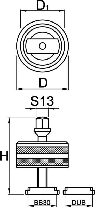 UNIOR įrankis apatiniam laikikliui BB30 & DUB 1625/2