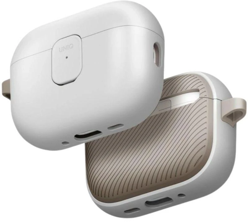 Uniq Clyde dėklas, skirtas AirPods Pro 3rd Gen – pilkai smėlinės spalvos