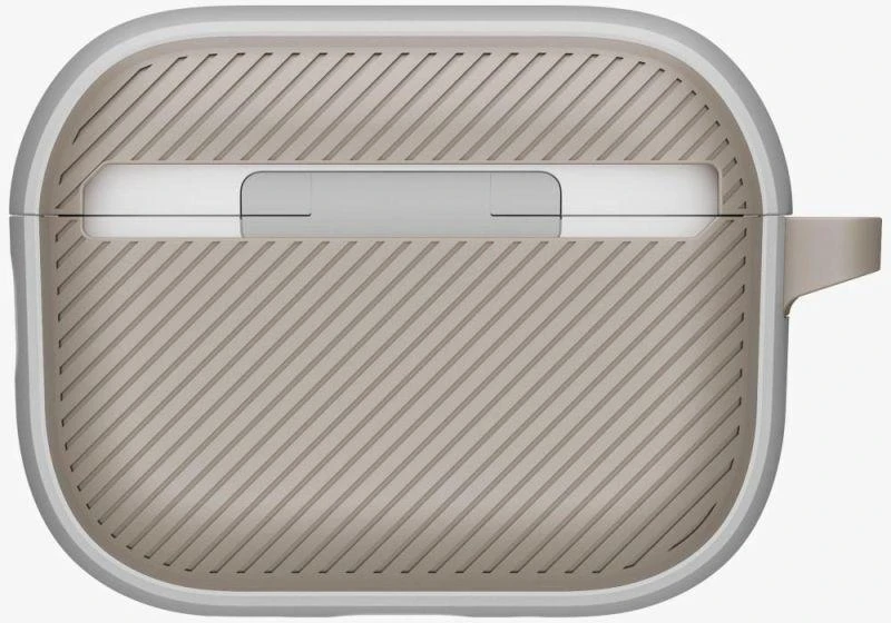 Uniq Clyde dėklas, skirtas AirPods Pro 3rd Gen – pilkai smėlinės spalvos