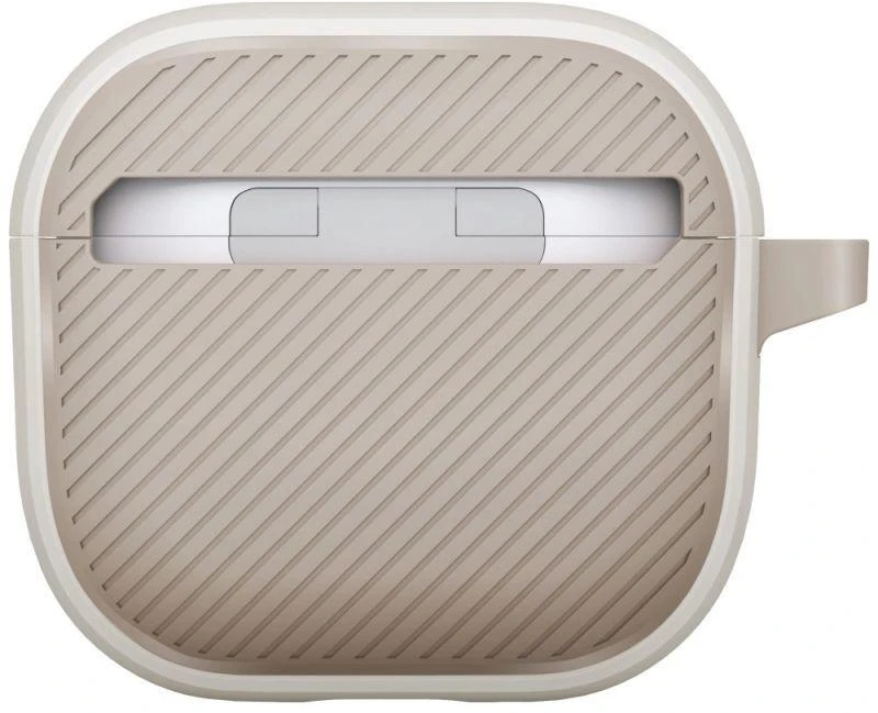 „Uniq Clyde Lock“ dėklas „AirPods 4“ ausinėms – smėlio spalvos