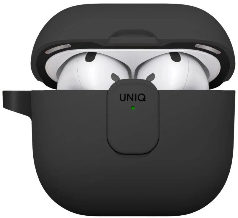 Uniq Clyde Lock dėklas AirPods 4 - Juodas