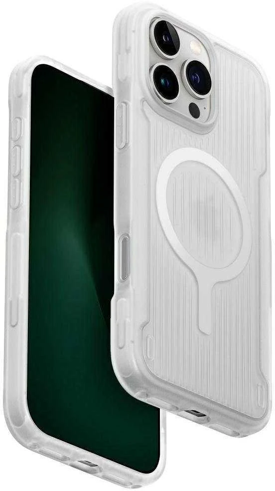 Uniq Combat Active Magclick įkrovimo dėklas, skirtas iPhone 16 Pro Max - Baltas