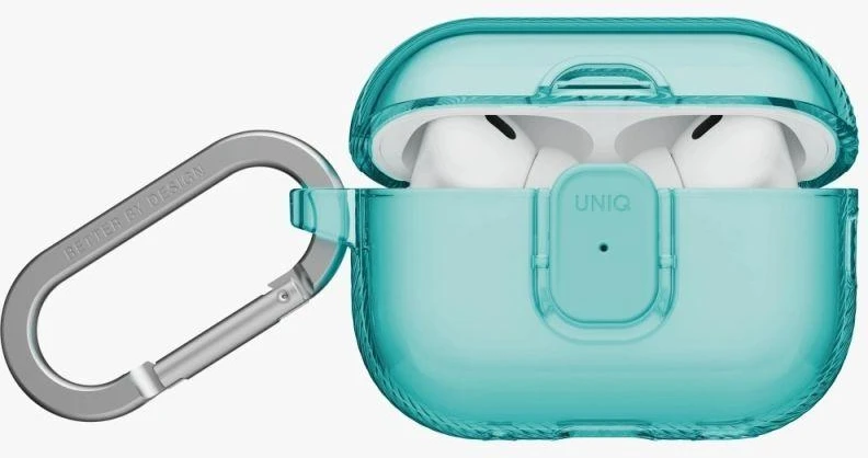Uniq Glase Pro dėklas AirPods Pro 3 Lock Case - Permatomas Mėlynas