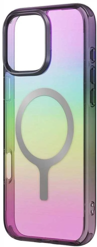 Uniq Iridescia Magclick įkrovimo dėklas, skirtas iPhone 16 Pro Max - Juodas