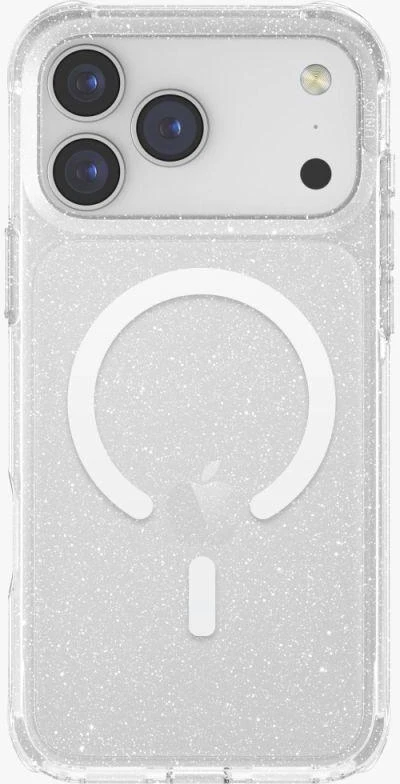 UNIQ LifePro Xtreme Dėklas Apple iPhone 17 Pro Max Magclick Charging skaidrus/Glitter