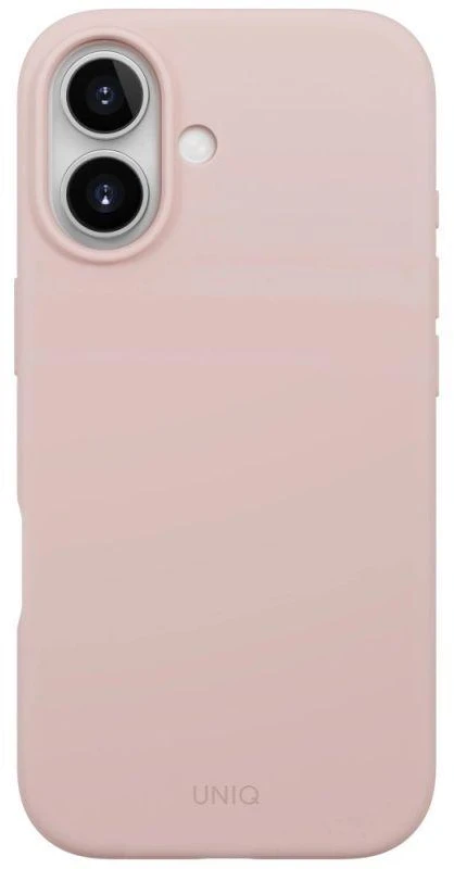 Uniq Lino iPhone 17 Magclick Krovimo dėklas - Rožinis