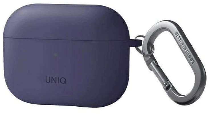 UNIQ dėklas Nexo AirPods Pro 2 gen + EarHooks Silicone (2022/2023) violetinės spalvos