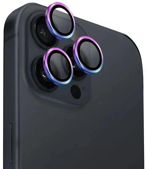 UNIQ Optix Aliuminio Camera Lens Protector Apple iPhone 16 Pro 6.3" / 16 Pro Max 6.9" iridescent su aplkatoiumi