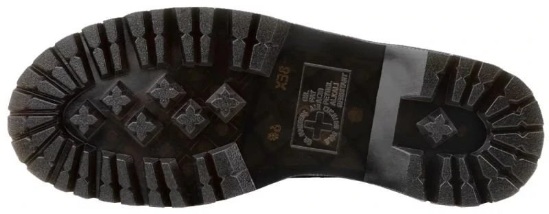 Uniseks auliniai batai su storu guminiu padu Dr. Martens Jadon, juodi