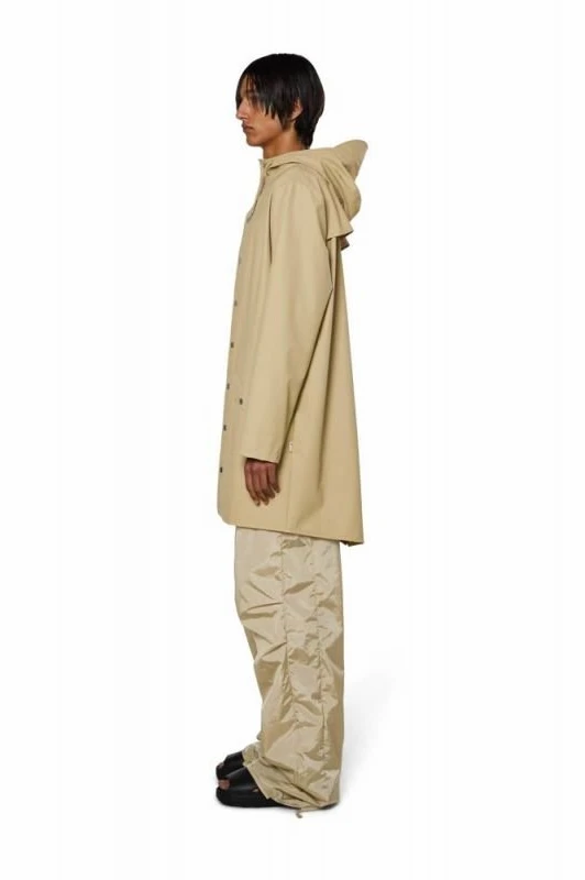 Uniseks ilga lietaus striukė Rains Long Jacket 12020, smėlio